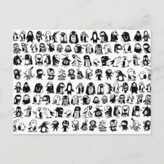 Cartão Postal 132 Pinguins