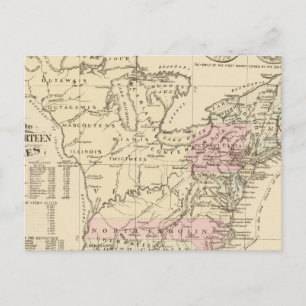 Cartão Postal 13 colônias 1776