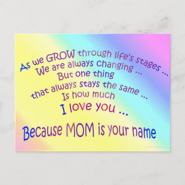 CARTÃO POSTAL 14.05.06.3.DIA DE AS MÃES (Frente)