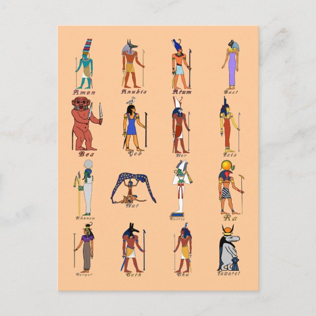 Cartão Postal 16 deuses (Frente)