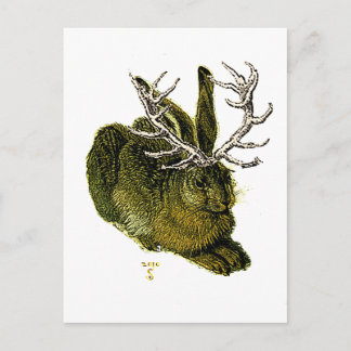 Cartão Postal 16th century Jackalope