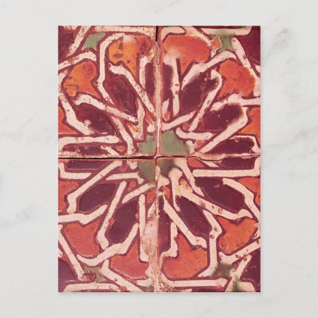 Cartão Postal 17:Azulejo Isnik, século XVI (Frente)