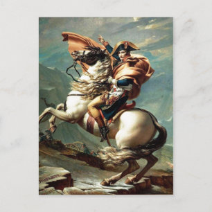 Cartão Postal 1801 Napoleão atravessando os Alpes, Jacques-Louis