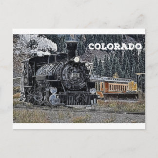 Cartão Postal 1881 Ferrovia de Bitola Estreita de Durango & Silv