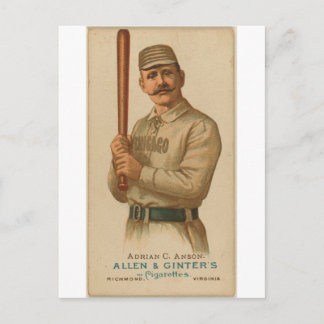 Cartão Postal 1887 Adrian C. Anson