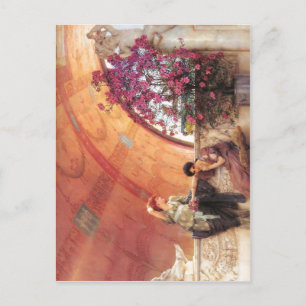 Cartão Postal 1893 Lawrence Alma-Tadema - Rivais Inconscientes A