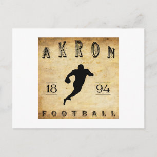 Cartão Postal 1894 Akron Ohio Football