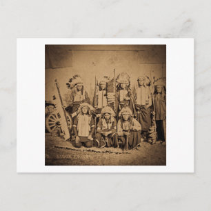Cartão Postal 1895 Buffalo Bill Wild West Show Sioux Chiefs