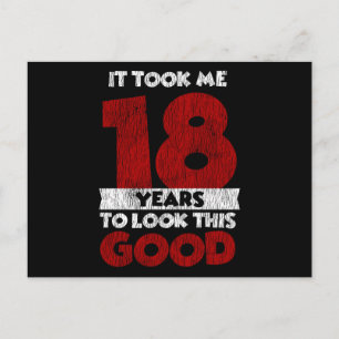 Cartão Postal 18 Anos Bday Me Fez Parecer Bem 18º Aniversário
