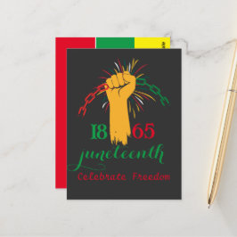 Cartão Postal 18 de junho de 1865 celebra a cadeia quebrada pela
