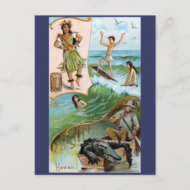 Cartão Postal 19º C. Havaí (Frente)