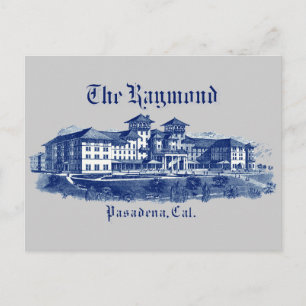Cartão Postal 1901 Raymond Hotel Pasadena Califórnia