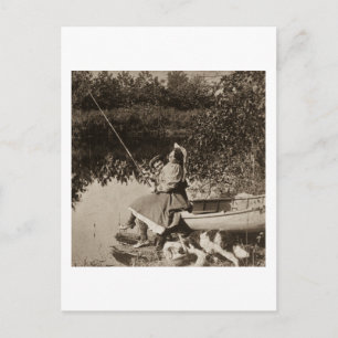 Cartão Postal 1906 Uma Placa De Estereovista Vintage Leve Nibble