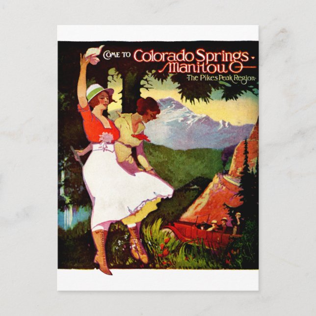 Cartão Postal 1919 piques repicam o poster de Colorado (Frente)