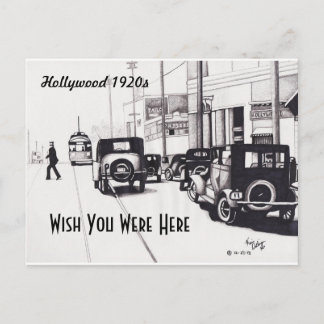Cartão Postal "1920 de Hollywood" queria que você estivesse aqui
