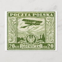 1925 20gr Carimbo de correio aéreo polonês