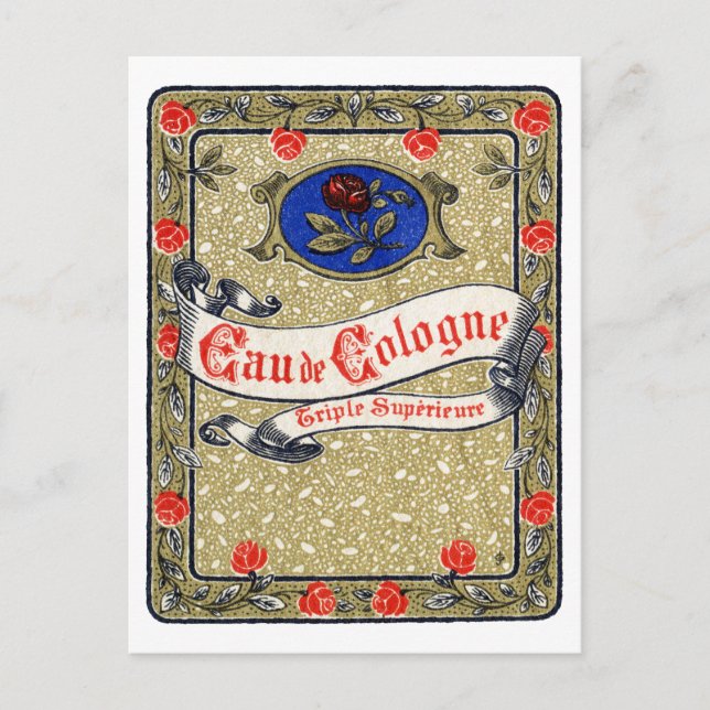 Cartão Postal 1925 Superior Eau de Colônia perfume (Frente)