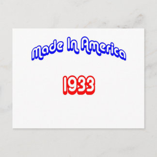 Cartão Postal 1933 Feito Na América