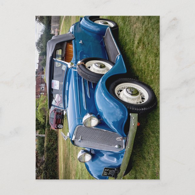 Cartão Postal 1934, carro clássico Chevrolet Roadster (Frente)