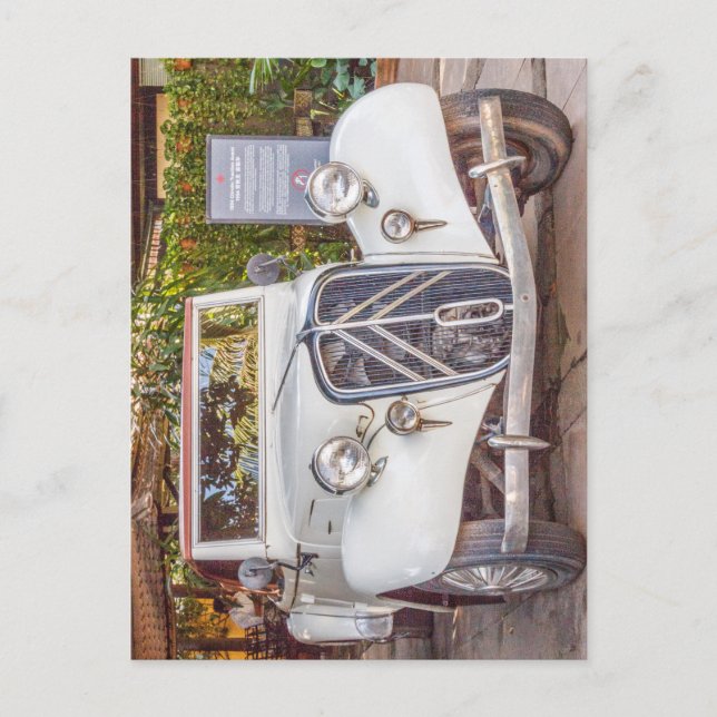 Cartão Postal 1934 Citroen Traction Avant classic car Jigsera Pu (Frente)