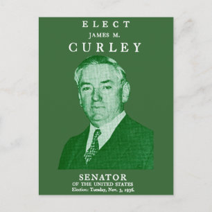 Cartão Postal 1936 Eleve Curley ao Congresso