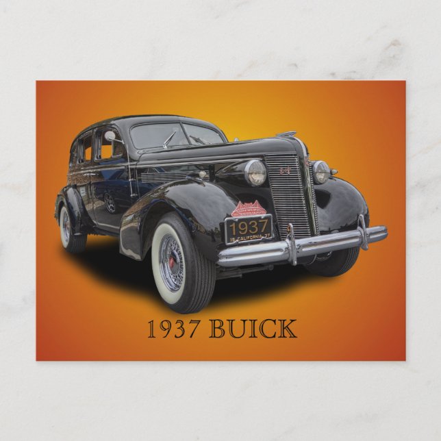 CARTÃO POSTAL 1937 BUICK (Frente)