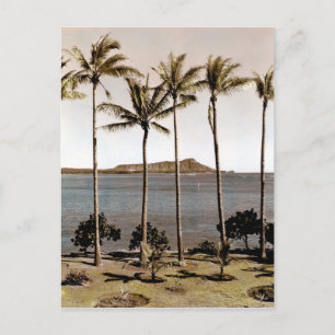 Cartão Postal 1940 Diamond Head Havaí