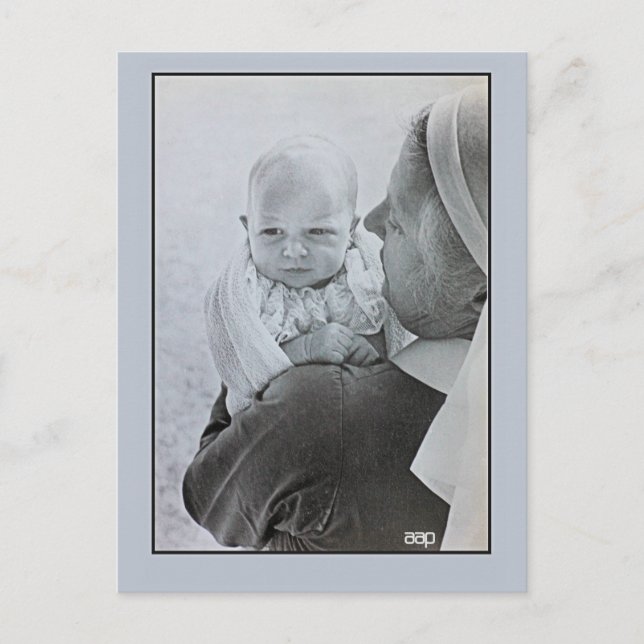 Cartão Postal 1950 Anne, Princesa Real quando bebê (Frente)