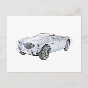 Cartão Postal 1953 Austin-Healey 100