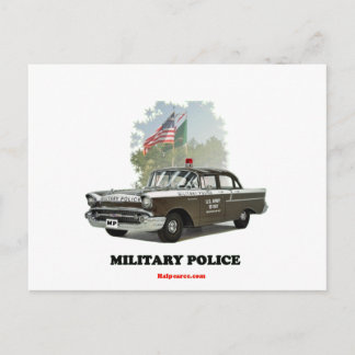 Cartão Postal 1957_ Chevrolet_Militar_Police
