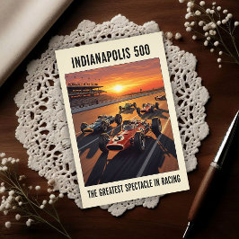 Cartão Postal 1960s Indianapolis 500 Vintage 