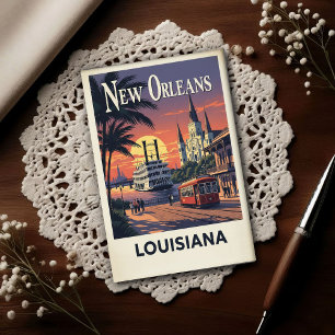 Cartão Postal 1960s Vintage Nova Orleans