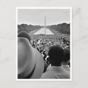 Cartão Postal 1963 Marcha em Washington Tanque de Reflexão Resta