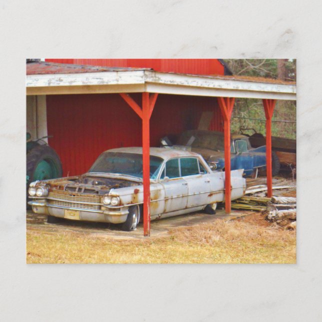 Cartão Postal 1963 Silver Sadan deville (Frente)