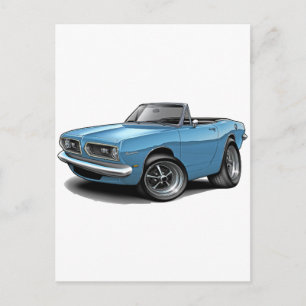 Cartão Postal 1967-69 Barracuda Lt Blue Convertível