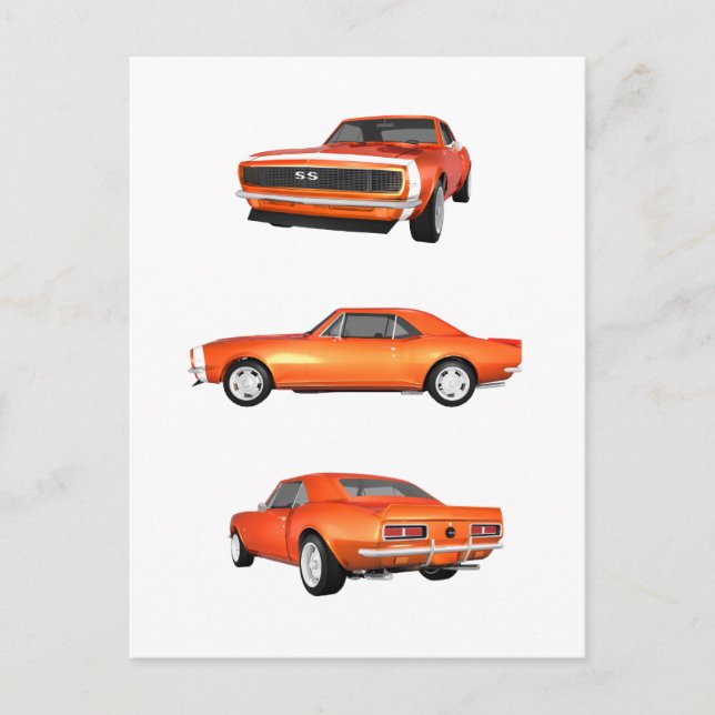 Cartão Postal 1967 Camaro SS: (Frente)