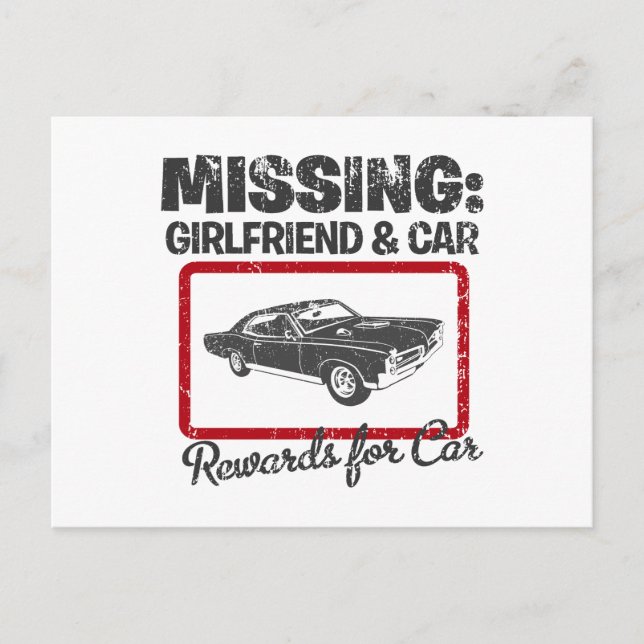 Cartão Postal 1967 Pontiac GTO (Frente)