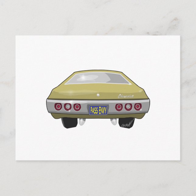 Cartão Postal 1968 Chevrolet Impala (Frente)