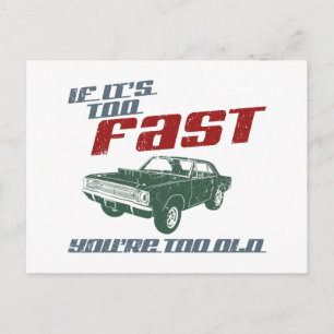 Cartão Postal 1968 Dodge Hurst Hemi Dart