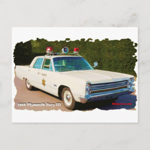 Cartão Postal 1968 Plymouth Fury III