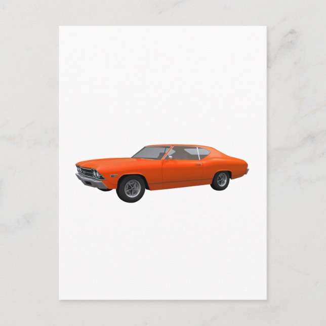 Cartão Postal 1969 Chevelle SS: Término Laranja (Frente)
