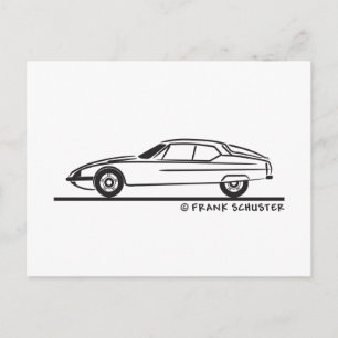 Cartão Postal 1970 - 1975 Citroën SM