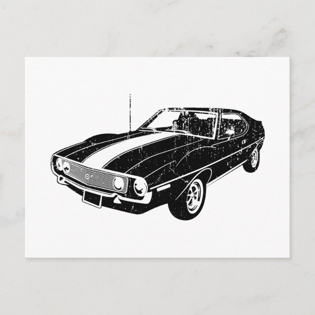 Cartão Postal 1971 AMC Javelin (Frente)