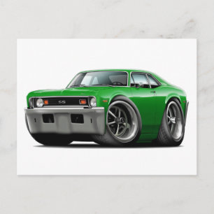 Cartão Postal 1973-74 Carro Verde Nova