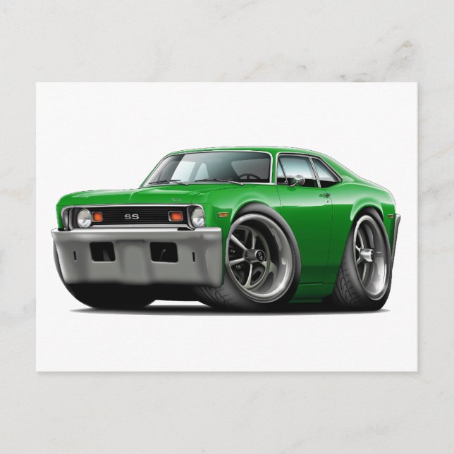 Cartão Postal 1973-74 Carro Verde Nova (Frente)