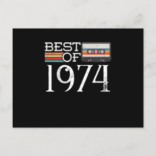 Cartão Postal 1974 Vintage 46. º aniversário do aniversário Pres
