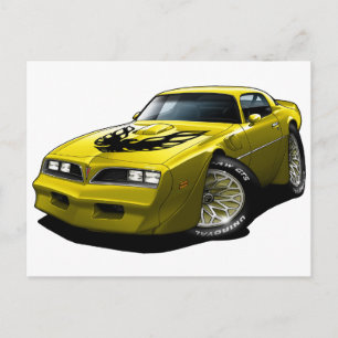 Cartão Postal 1977-78 Trans Am Amarelo