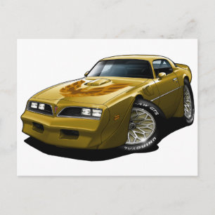 Cartão Postal 1977-78 Trans Am Dourado