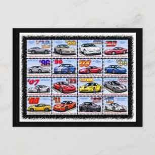 Cartão Postal 1978-2013 Edição Especial Montagem de Corvette