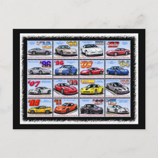 Cartão Postal 1978-2013 Edição Especial Montagem de Corvette